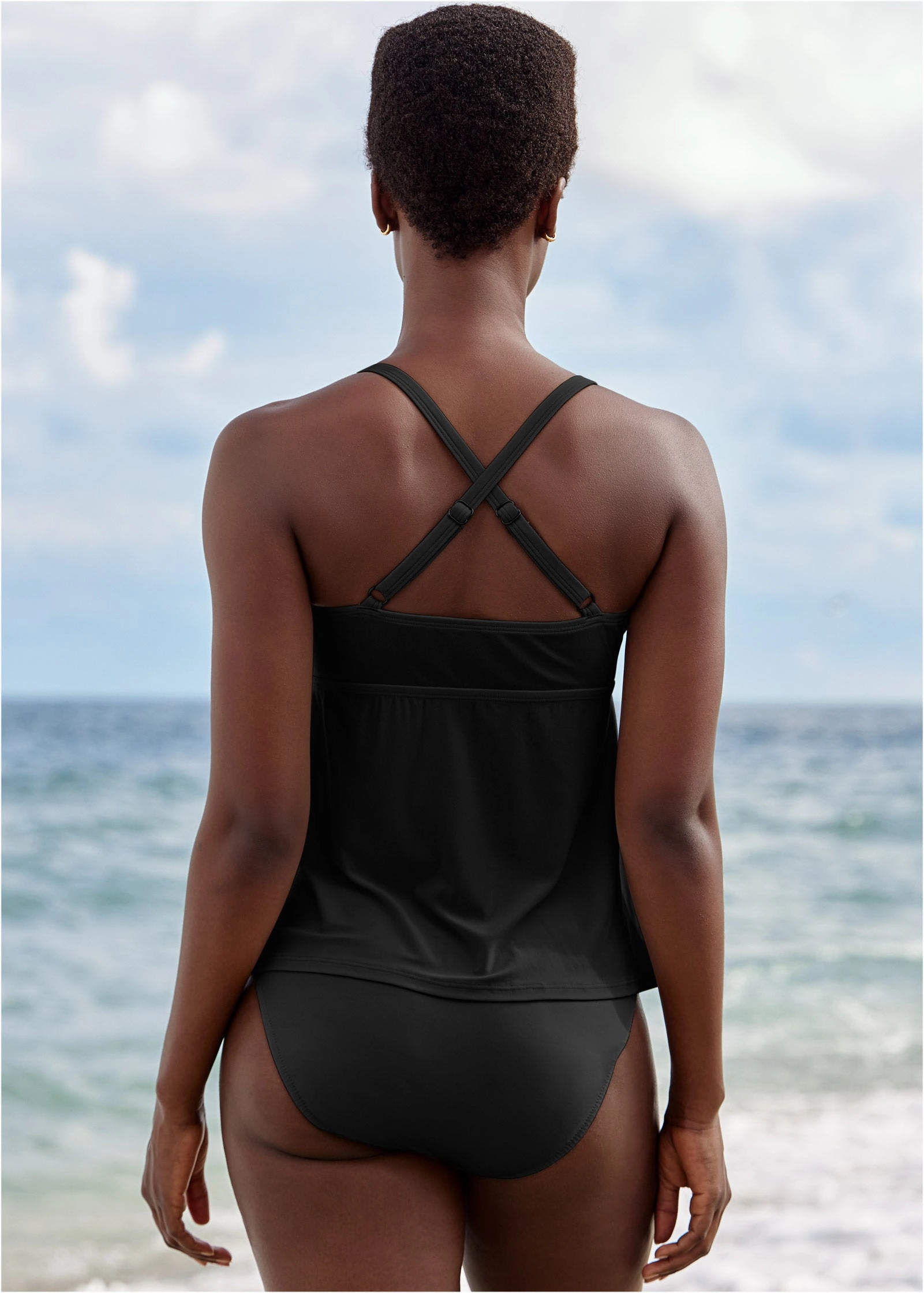 Flyaway Tankini Top - Black Beauty