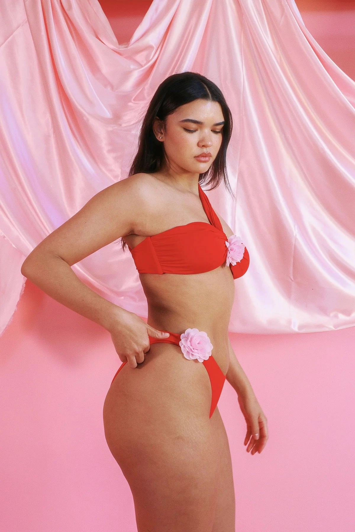 Frankie Asymmetrical Bandeau Bikini Top