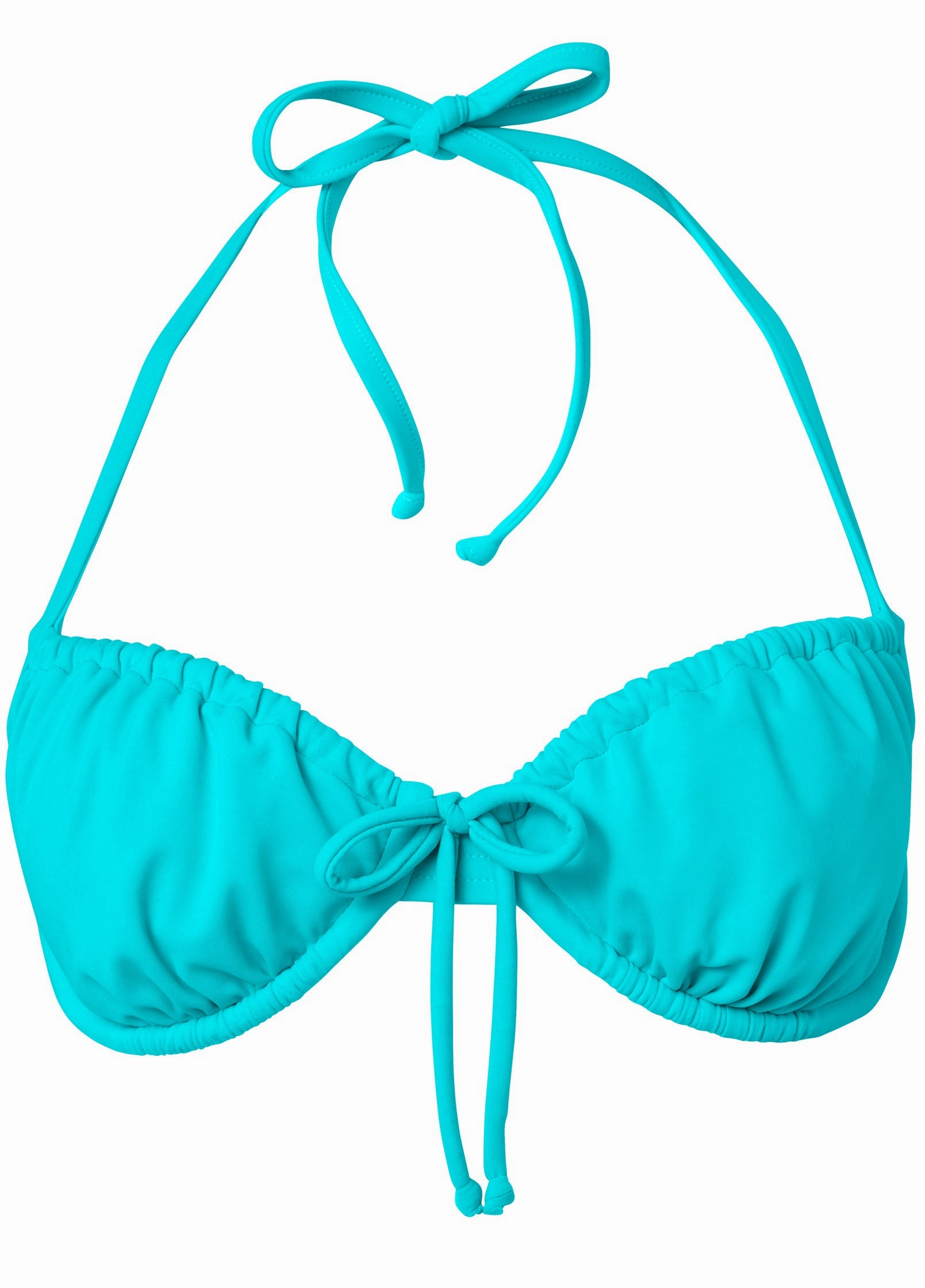 French Bra Swim Top - Aqua Reef