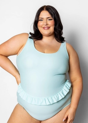 Fresh Mint | Skirted One-Piece