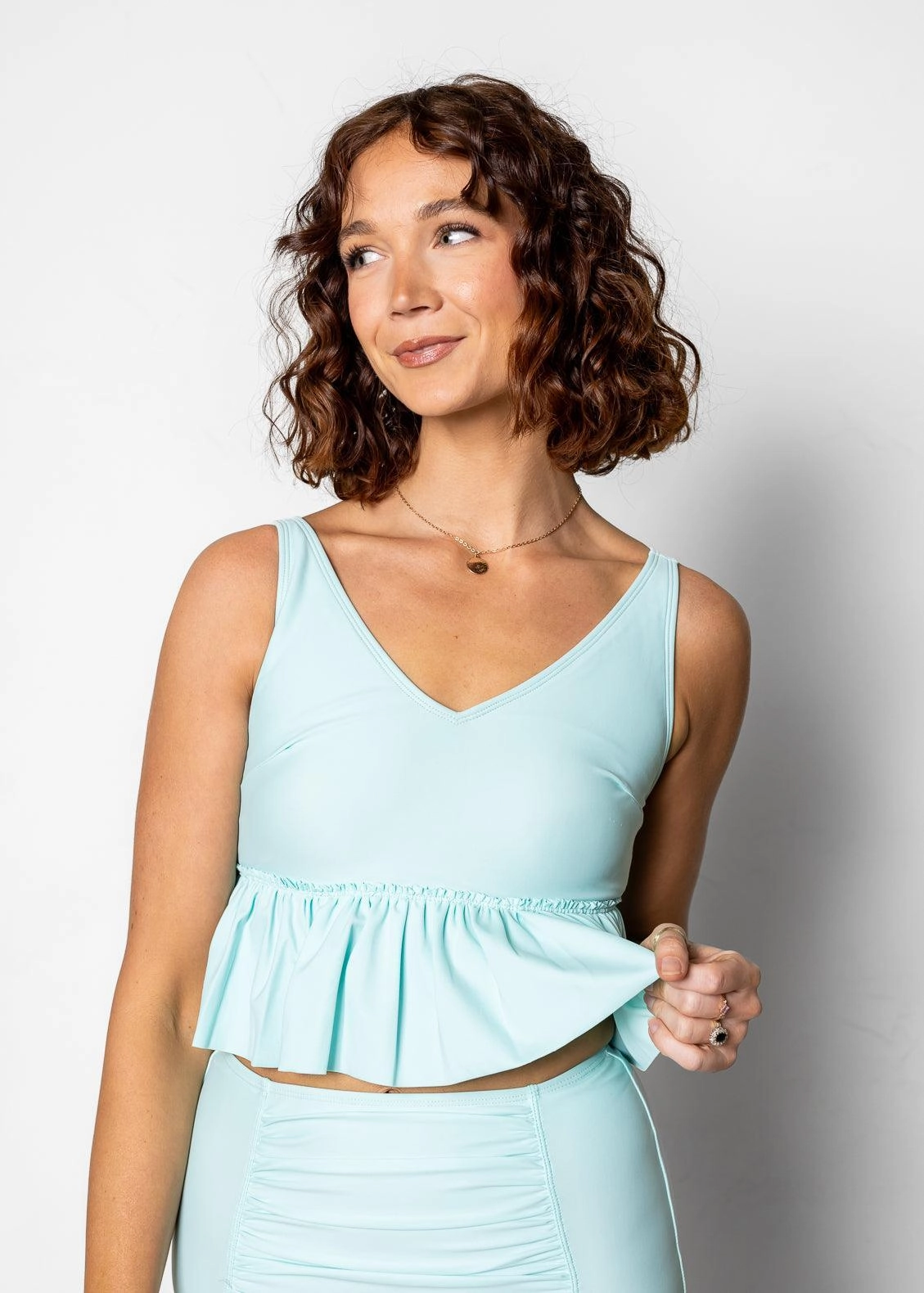 Fresh Mint | V-Neck Top
