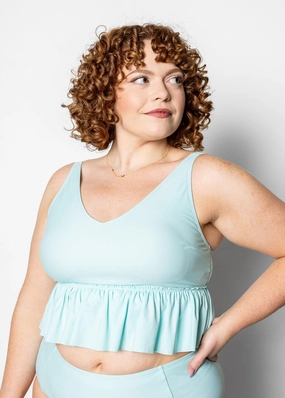 Fresh Mint | V-Neck Top