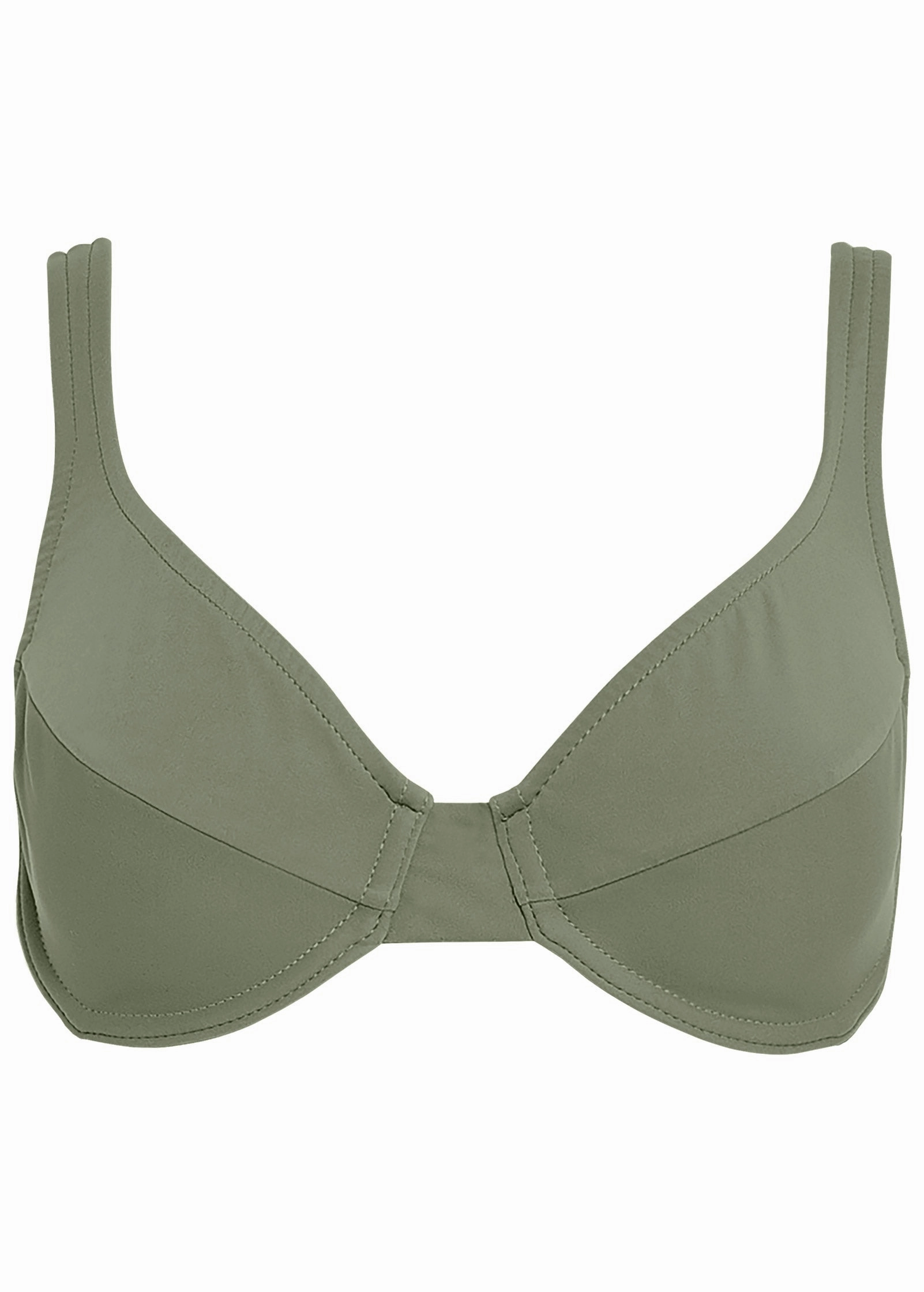 Full Coverage Bra Top - Army Green