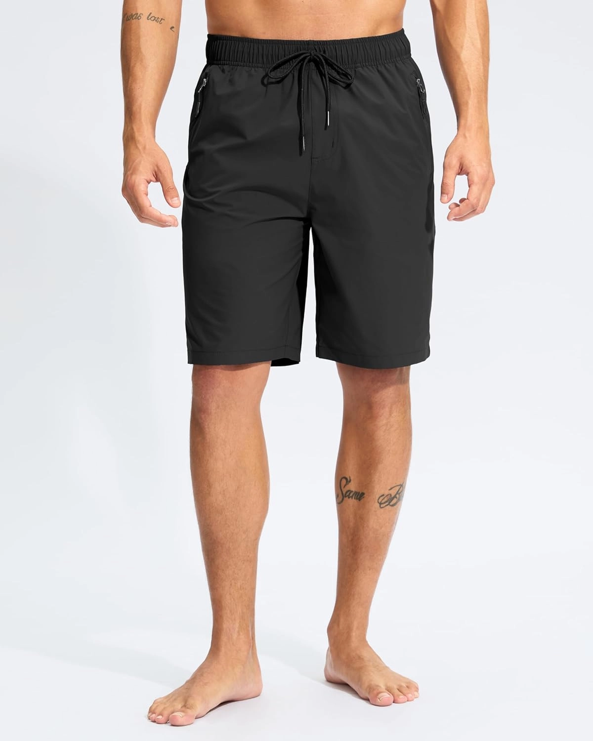 G Gradual Men's Swim Trunks 9" Quick Dry Swimming Board Shorts with Zipper Pockets Swimwear Bathing Suit for Men No Liner