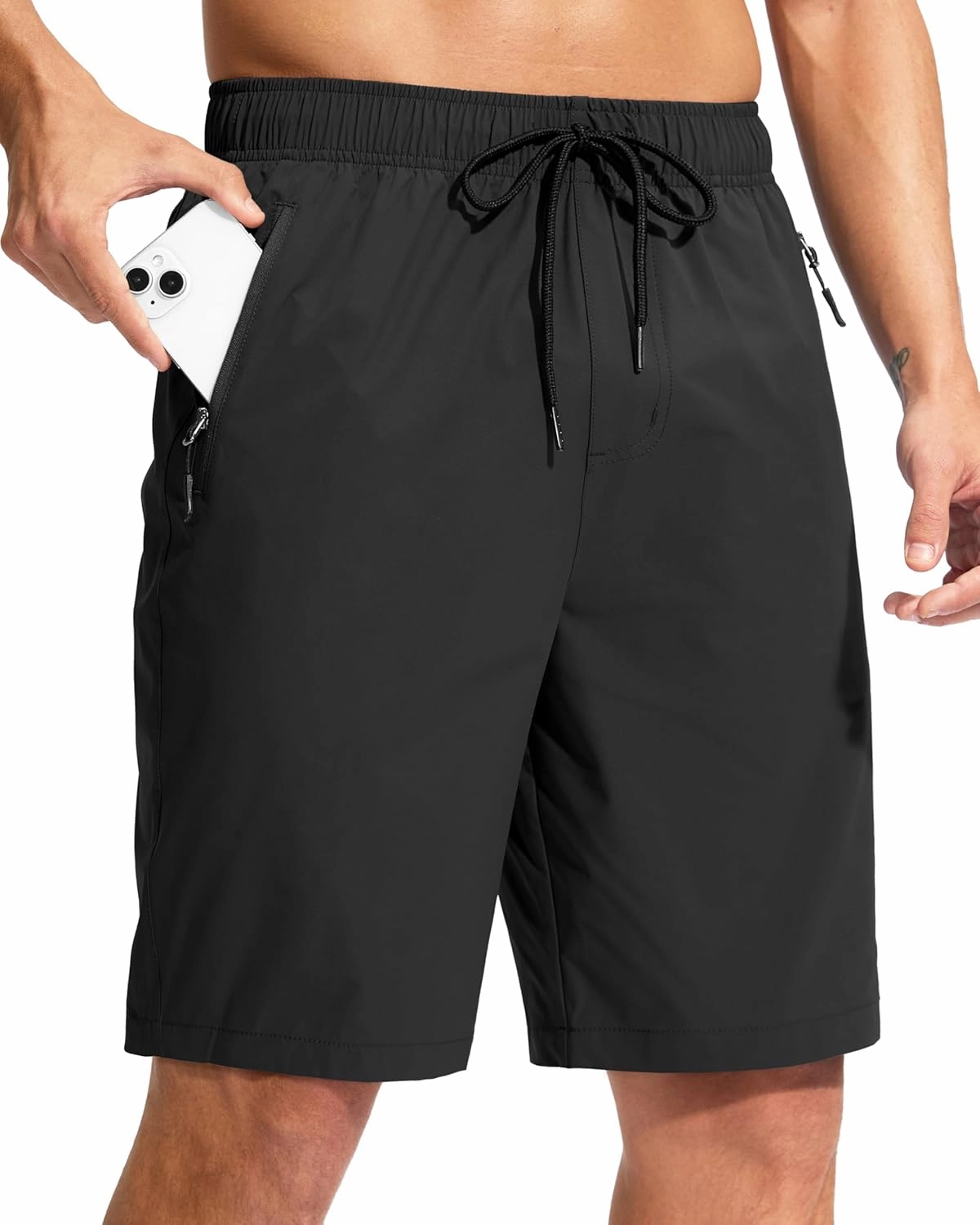 G Gradual Men's Swim Trunks 9" Quick Dry Swimming Board Shorts with Zipper Pockets Swimwear Bathing Suit for Men No Liner