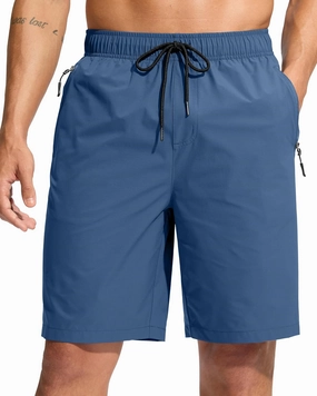 G Gradual Men's Swim Trunks 9" Quick Dry Swimming Board Shorts with Zipper Pockets Swimwear Bathing Suit for Men No Liner