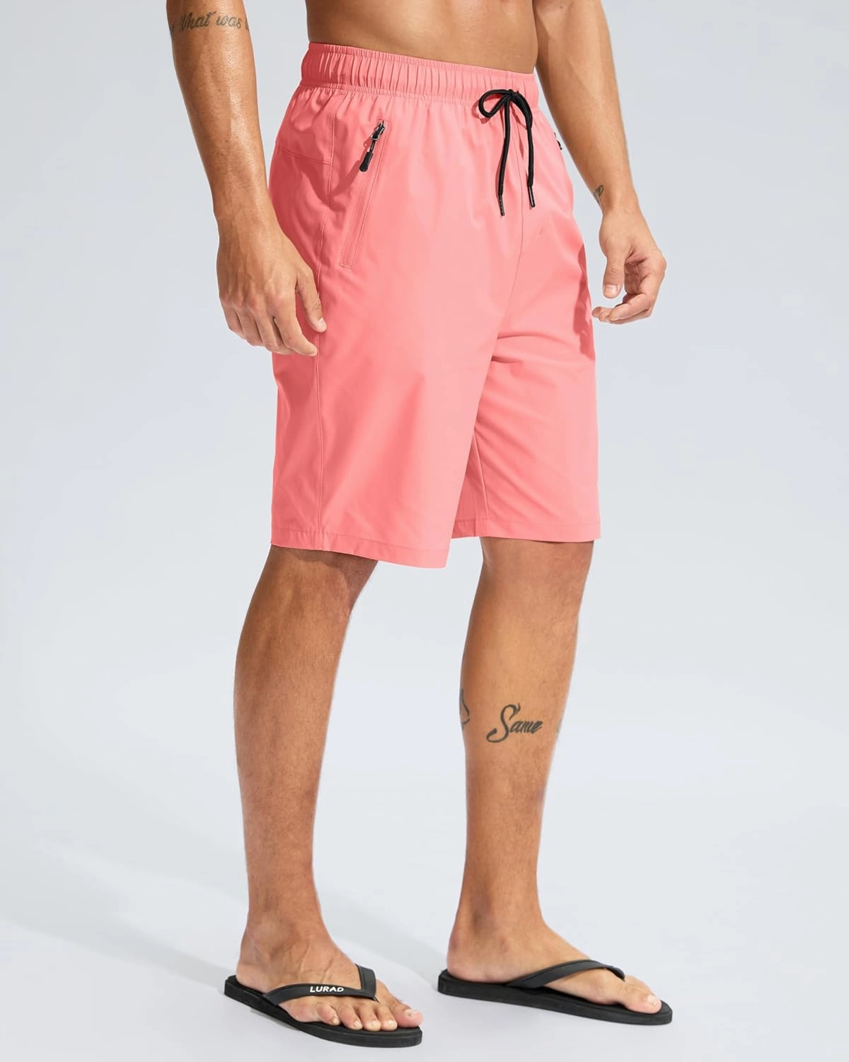 G Gradual Men's Swim Trunks 9" Quick Dry Swimming Board Shorts with Zipper Pockets Swimwear Bathing Suit for Men No Liner