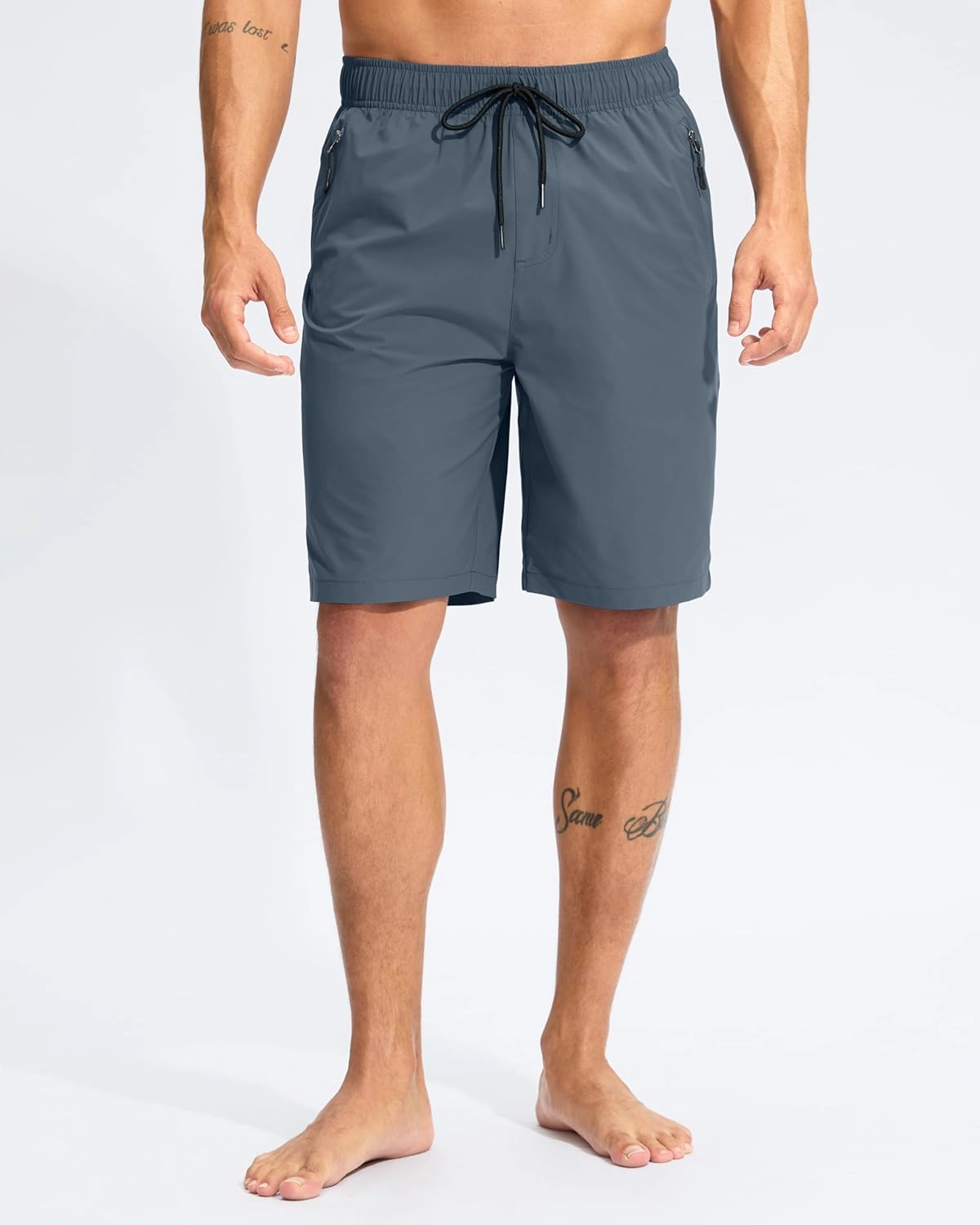 G Gradual Men's Swim Trunks 9" Quick Dry Swimming Board Shorts with Zipper Pockets Swimwear Bathing Suit for Men No Liner