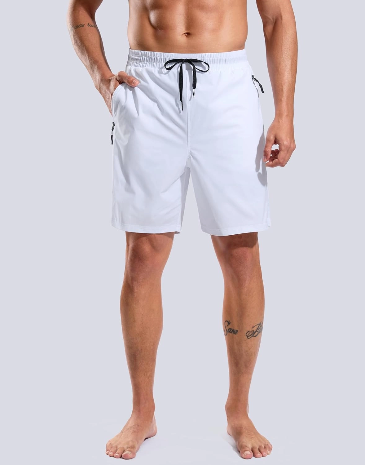 G Gradual Mens Swim Trunks with Compression Liner 7" Quick Dry Board Shorts Swimsuit Bathing Suit for Men with Zipper Pockets