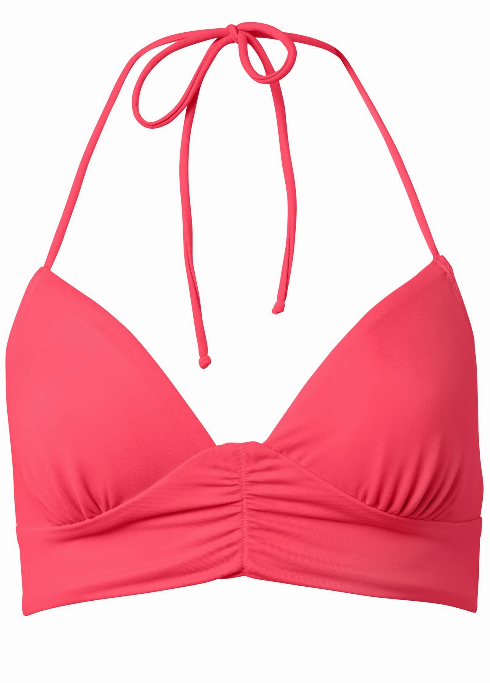 Gathered Triangle Top - Sunset Pink