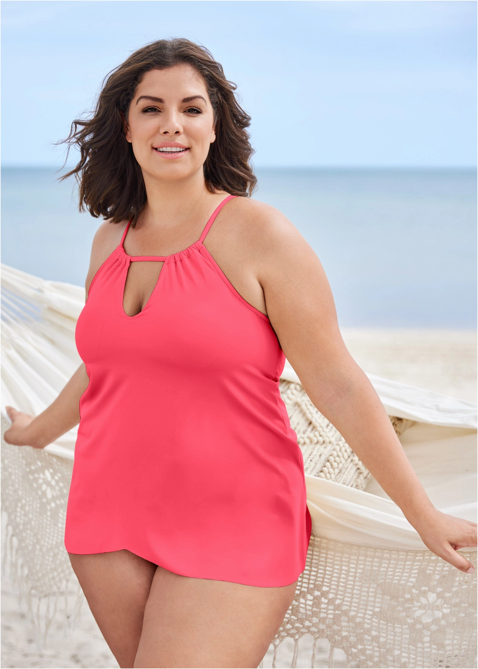 Georgia Tankini - Sunset Pink