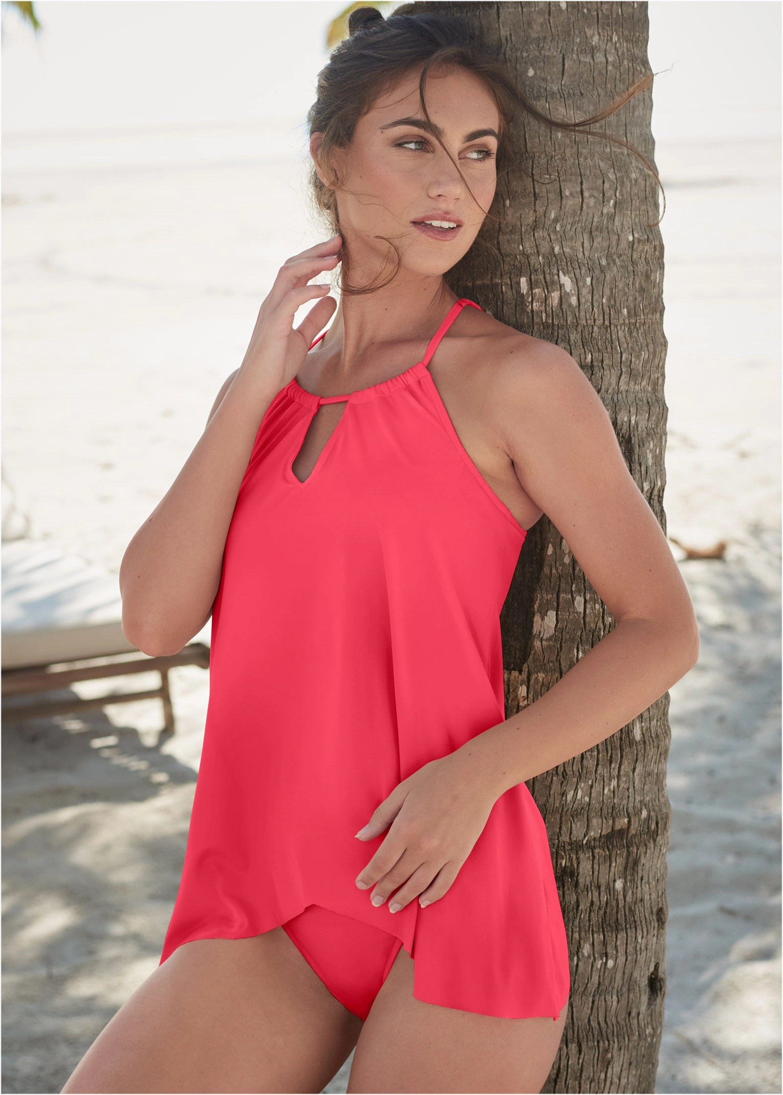 Georgia Tankini - Sunset Pink