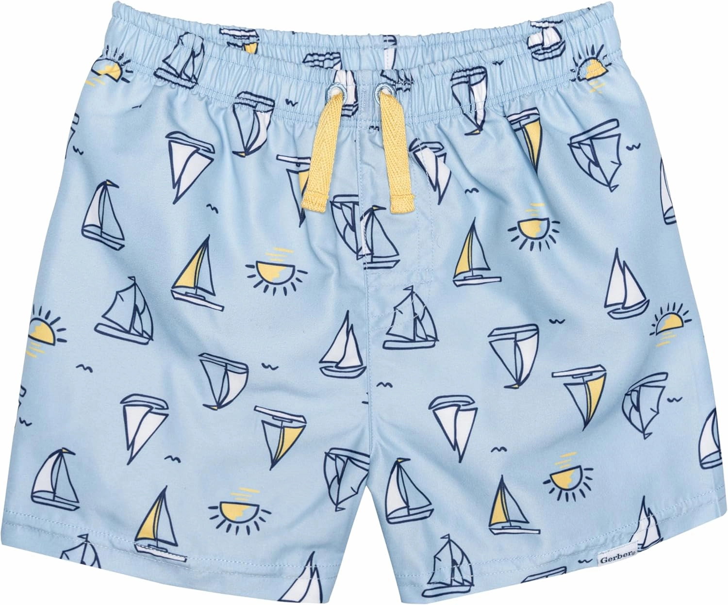 Gerber Baby Boys' Toddler 2-Pack Swim Trunks