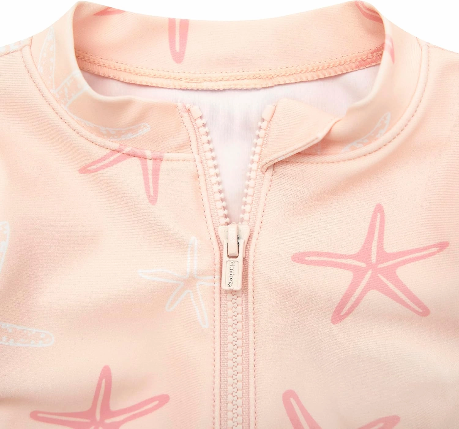 Gerber Girls' Toddler Long Sleeve One Piece Rashguard Swimsuit
