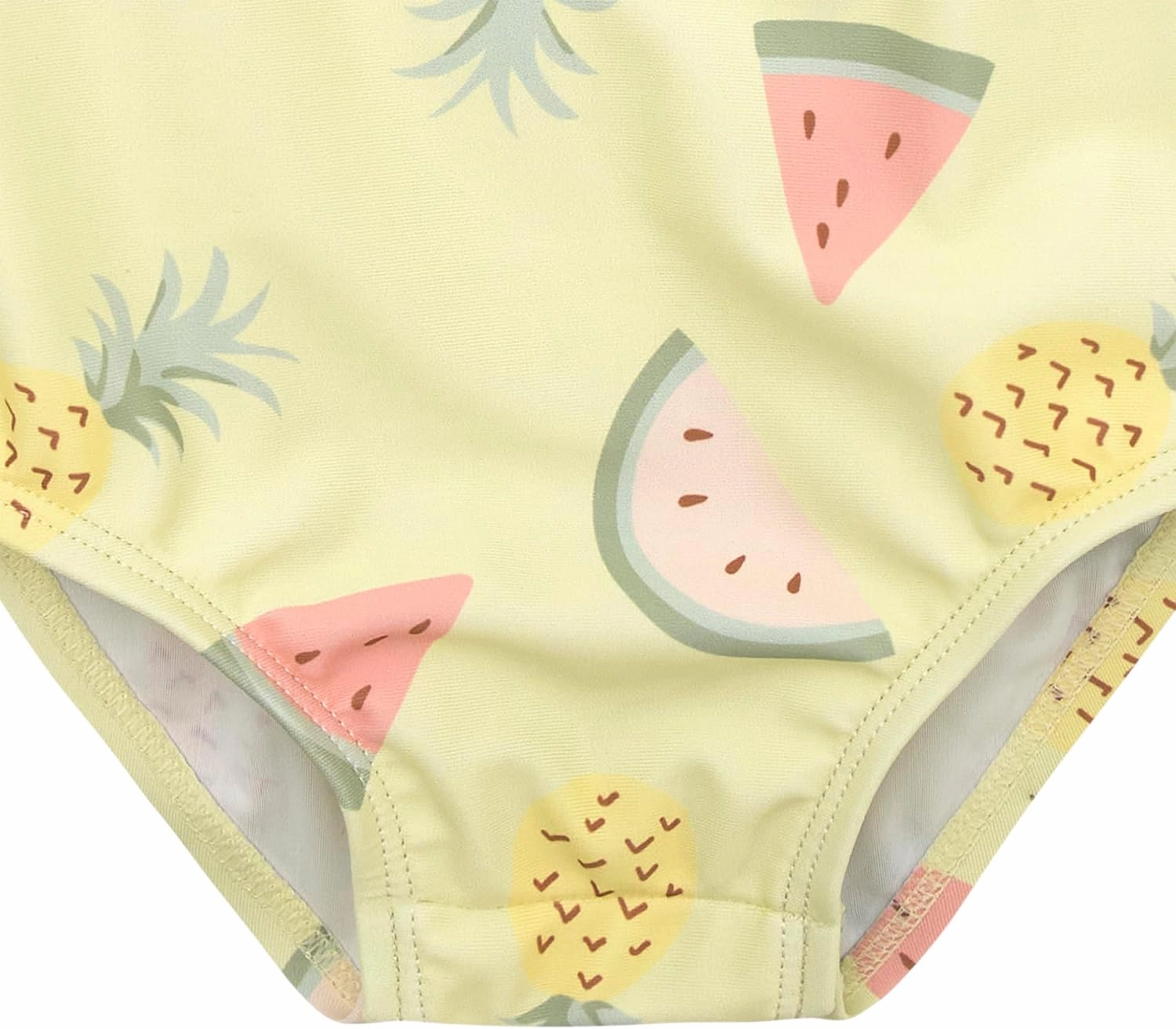 Gerber Girls' Toddler Long Sleeve One Piece Rashguard Swimsuit