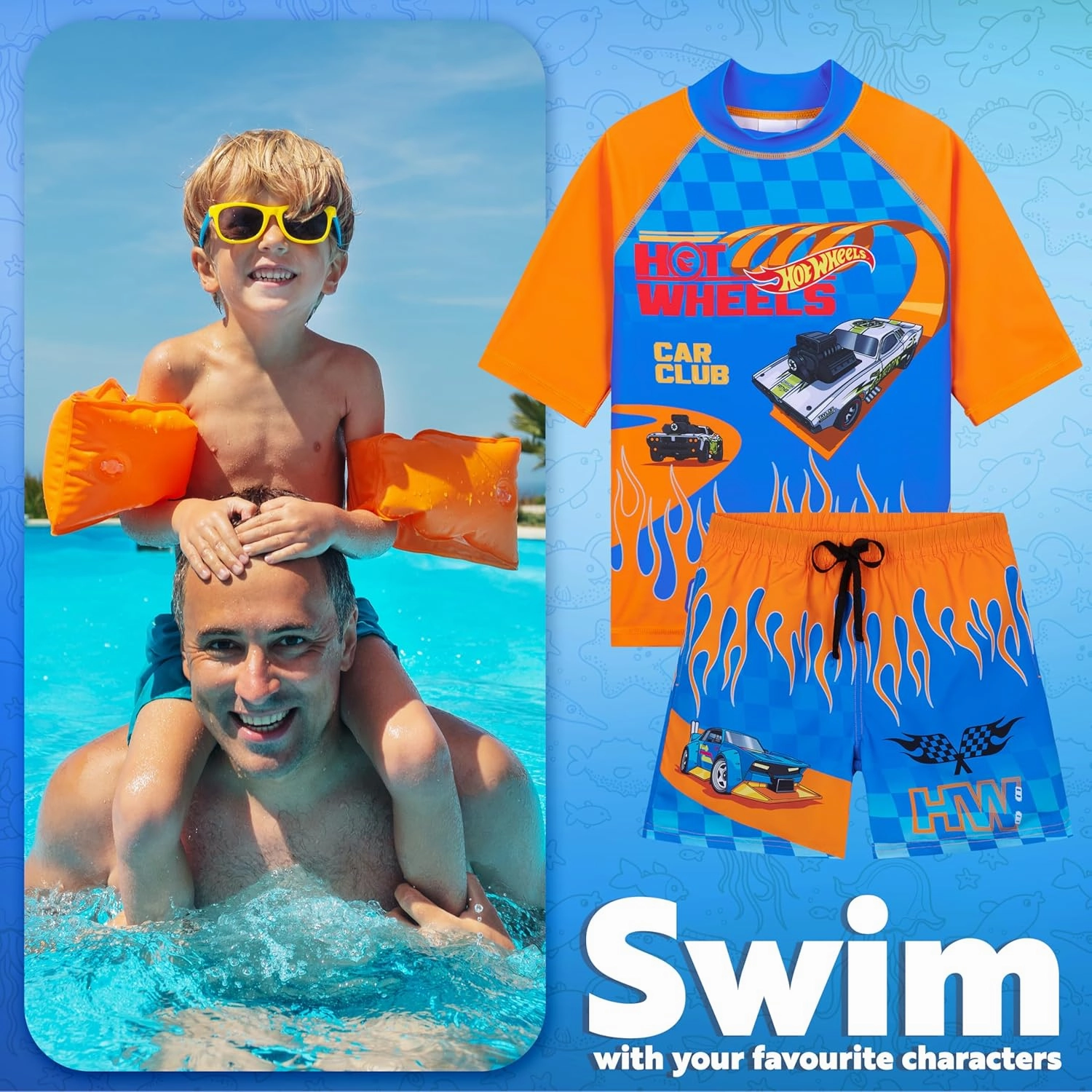 Get Trend Minecraft |Pokemon Swim Suits Rash Guard Bathing Suit Set 2 Pcs Holiday Essentials Pool