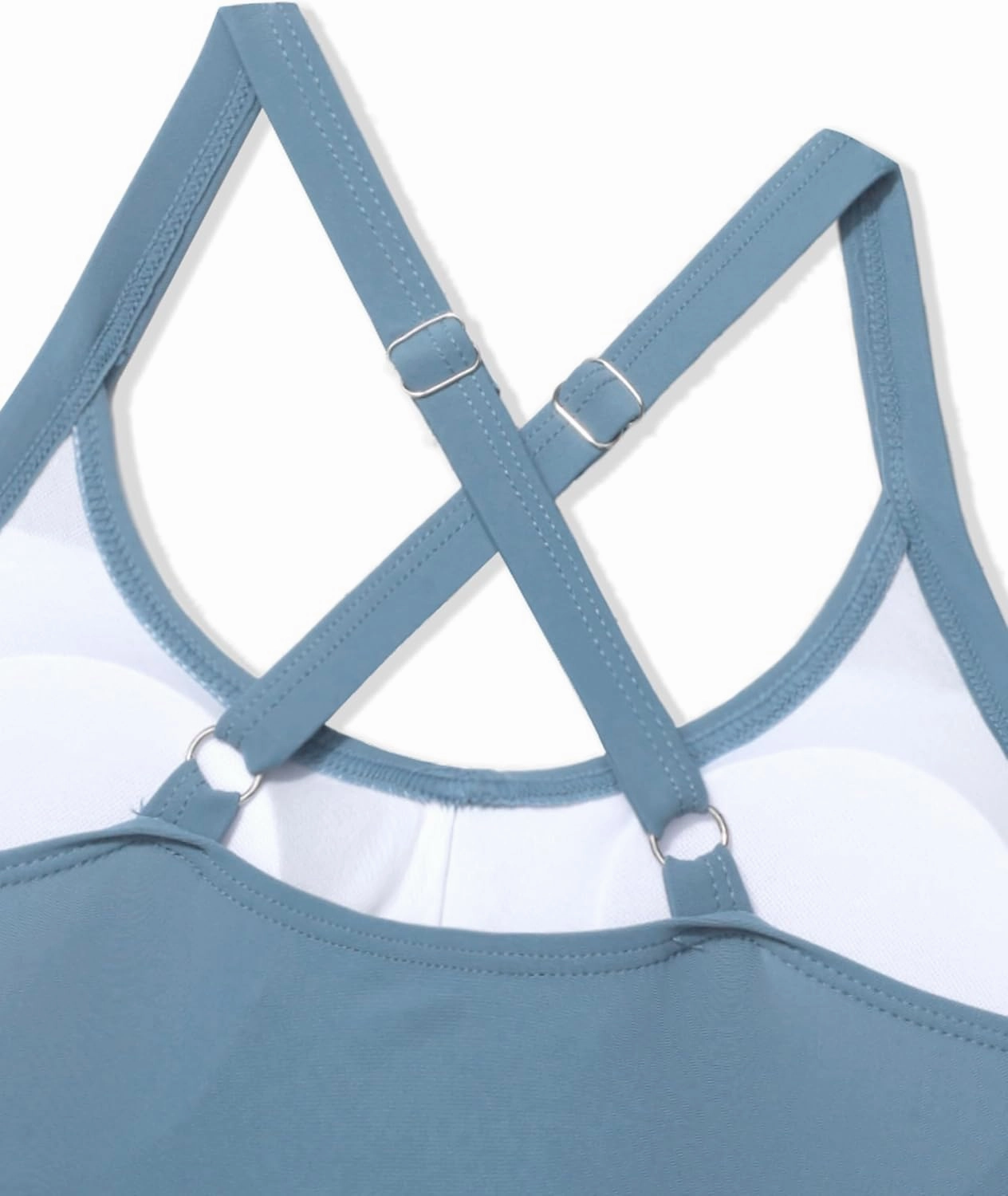 Girl Swimsuit One Piece Cutout Ruched Bathing Suit for Girls V-Neck Color Block Adjustable Straps Pad Swimwear 9-16y