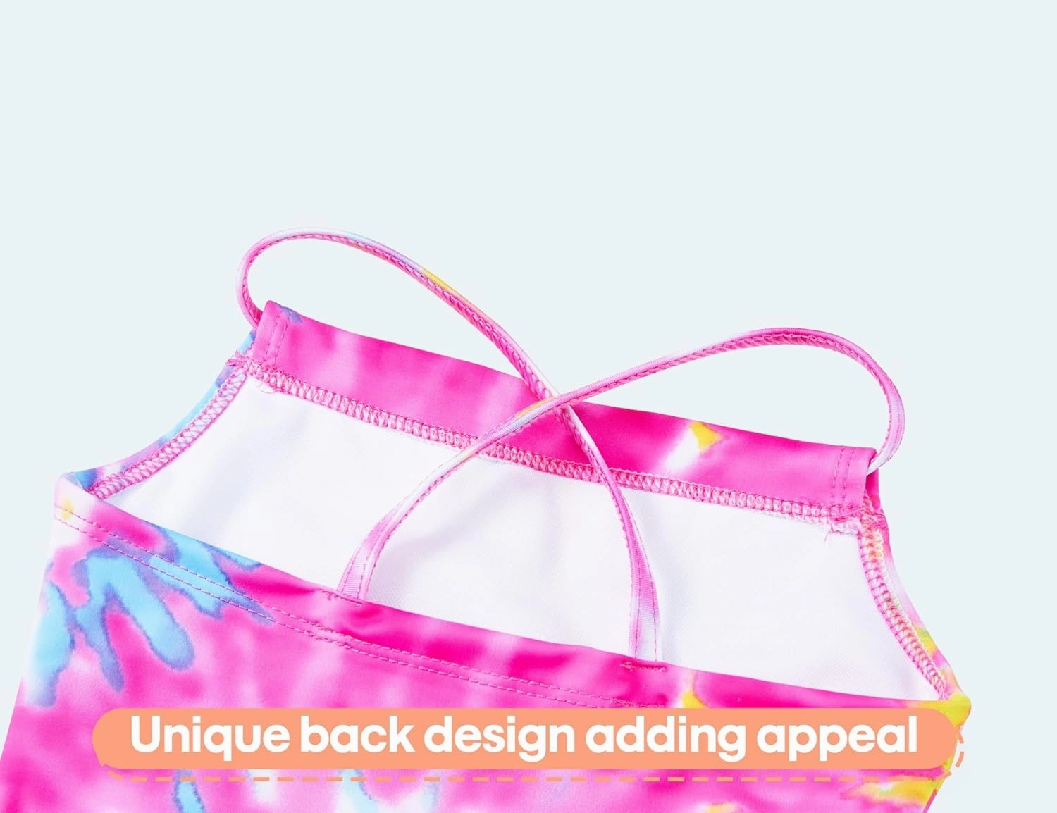 Girls Bathing Suits UPF 50  Swimsuits Quick-Dry Cross-Strap for Toddlers & Kids 3-12T Sleeveless Sun Protection