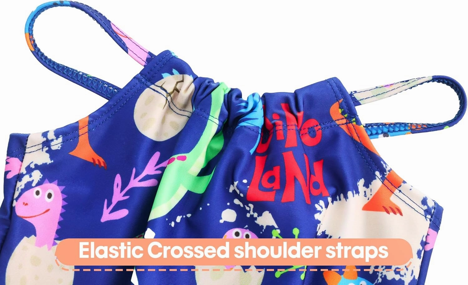 Girls Bathing Suits UPF 50  Swimsuits Quick-Dry Cross-Strap for Toddlers & Kids 3-12T Sleeveless Sun Protection