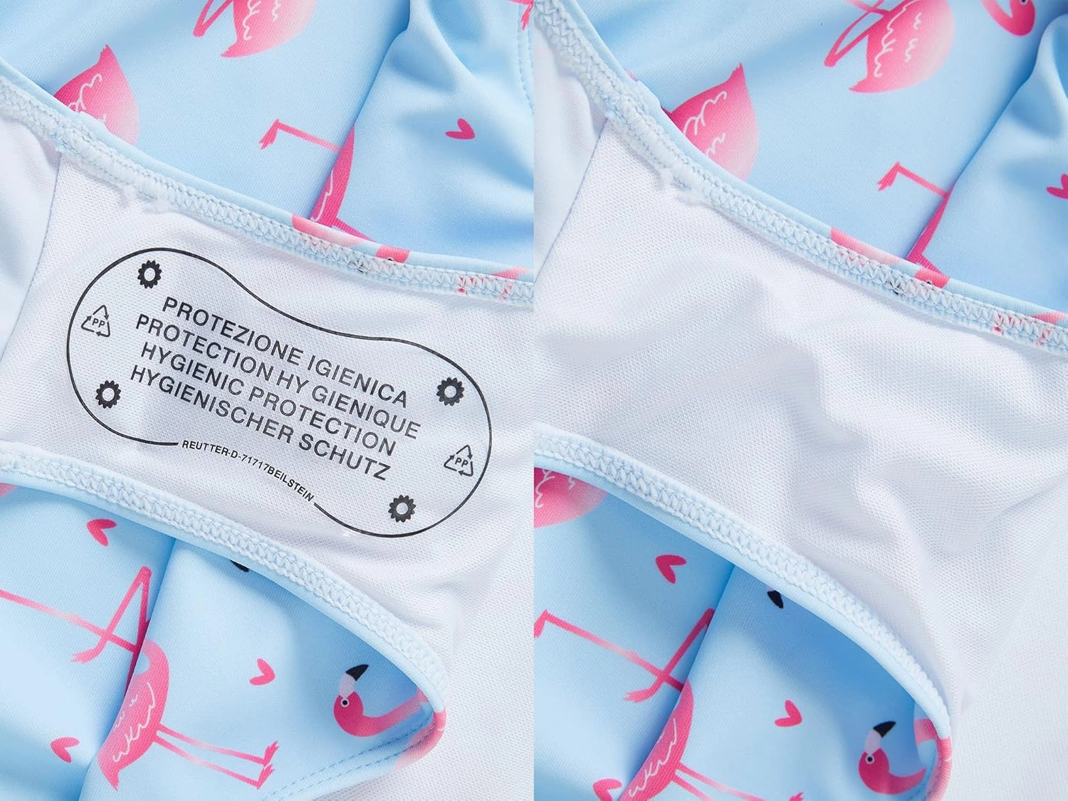 Girls One Piece Swimsuit - Adjustable Strap, Checked Face & Mermaid Print Toddler Ruffle Bathing Suit Size 2T-10