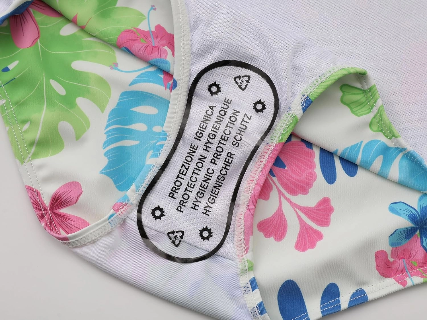Girls One Piece Swimsuit - Adjustable Strap, Checked Face & Mermaid Print Toddler Ruffle Bathing Suit Size 2T-10
