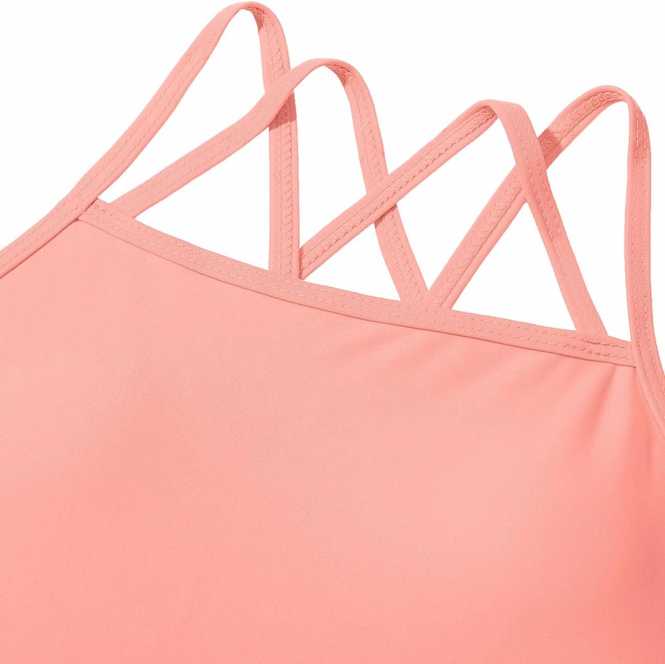 Girls One Piece Swimsuits Bathing Suit for Teens Cut Out Cute Girls' One-Piece Swimwear Criss Cross for Kids Summer Beach