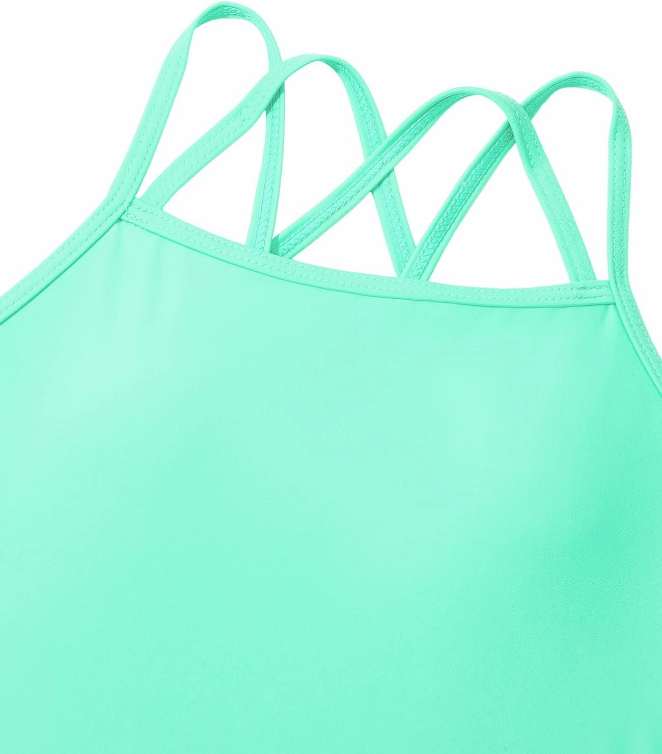 Girls One Piece Swimsuits Bathing Suit for Teens Cut Out Cute Girls' One-Piece Swimwear Criss Cross for Kids Summer Beach