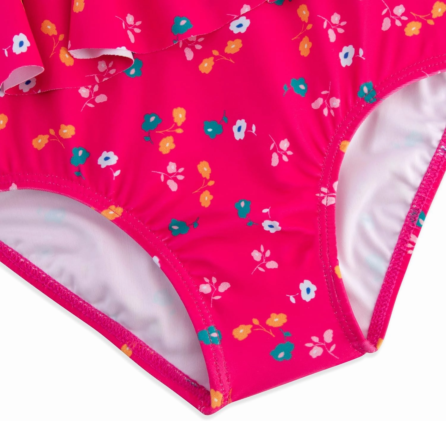 Girls One Piece Swimsuits Cute Ruffles Swimming Bathing Suit with Adjustable Straps Beach Pool Kids Swimwear 3T-12