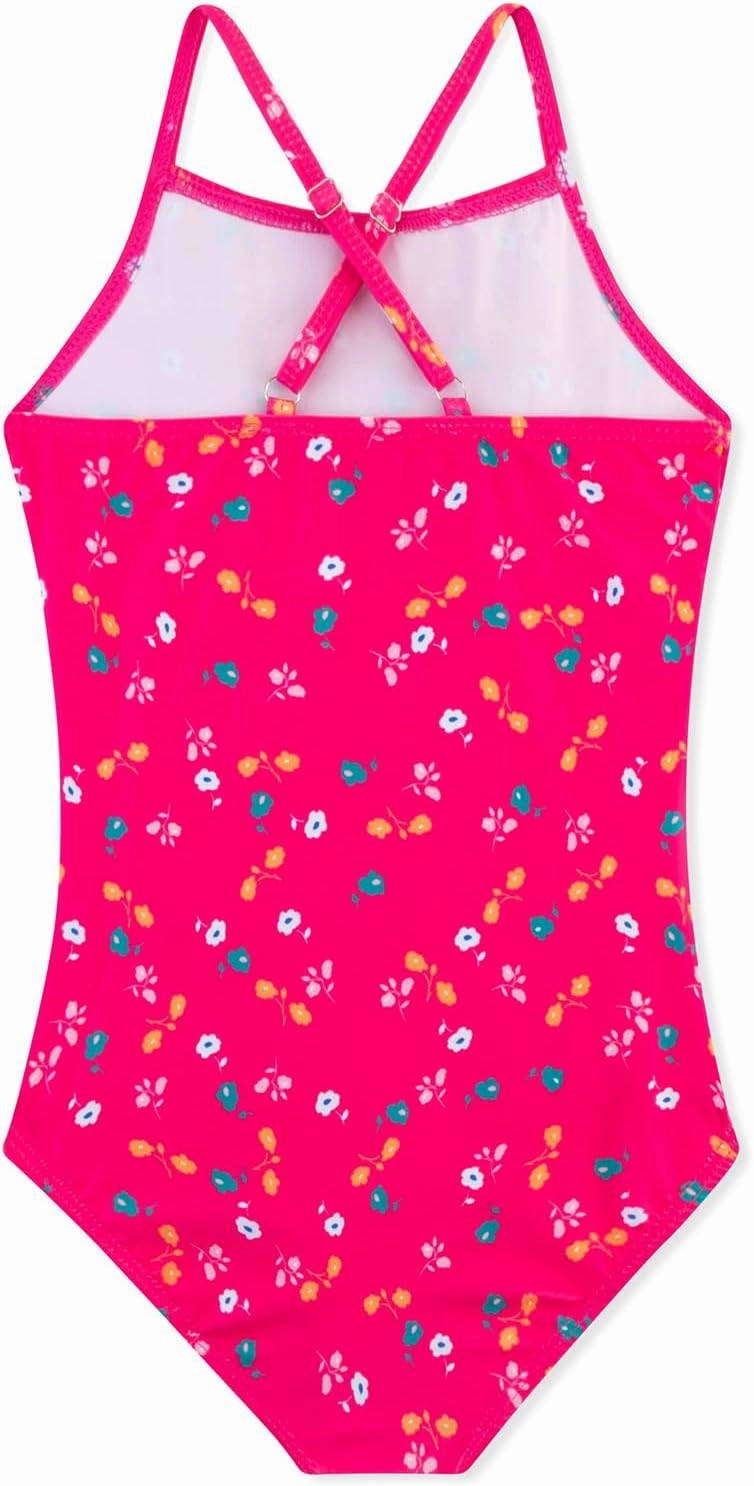 Girls One Piece Swimsuits Cute Ruffles Swimming Bathing Suit with Adjustable Straps Beach Pool Kids Swimwear 3T-12