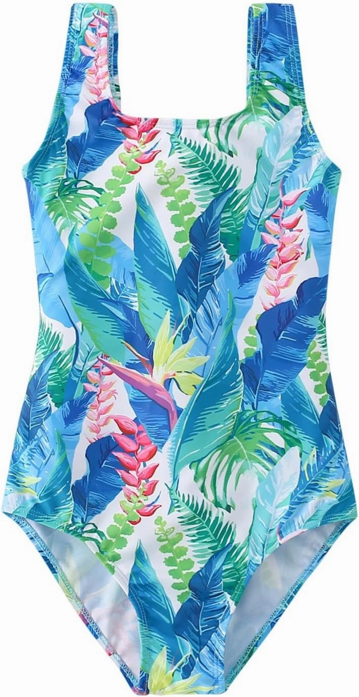 Girls One Piece Swimsuits Mermaid Quick Dry Bathing Suit Beach Bowknot Backless Swimwear Toddler Swimsuit Kids 4-10Y