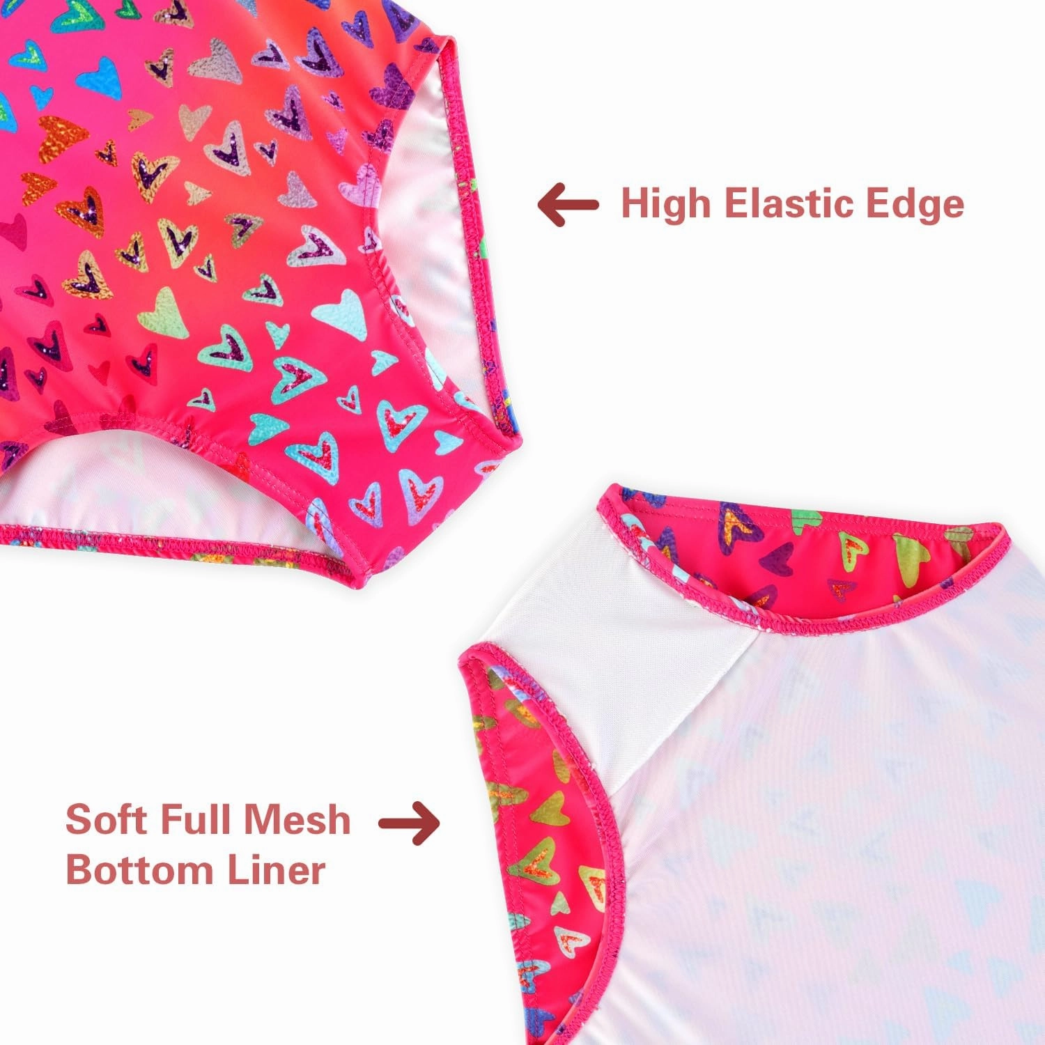 Girls One Piece Swimsuits Summer UPF 50  Quick Dry Beach Bathing Suit Cross Shoulder Strap Swimwear 2-10 Years