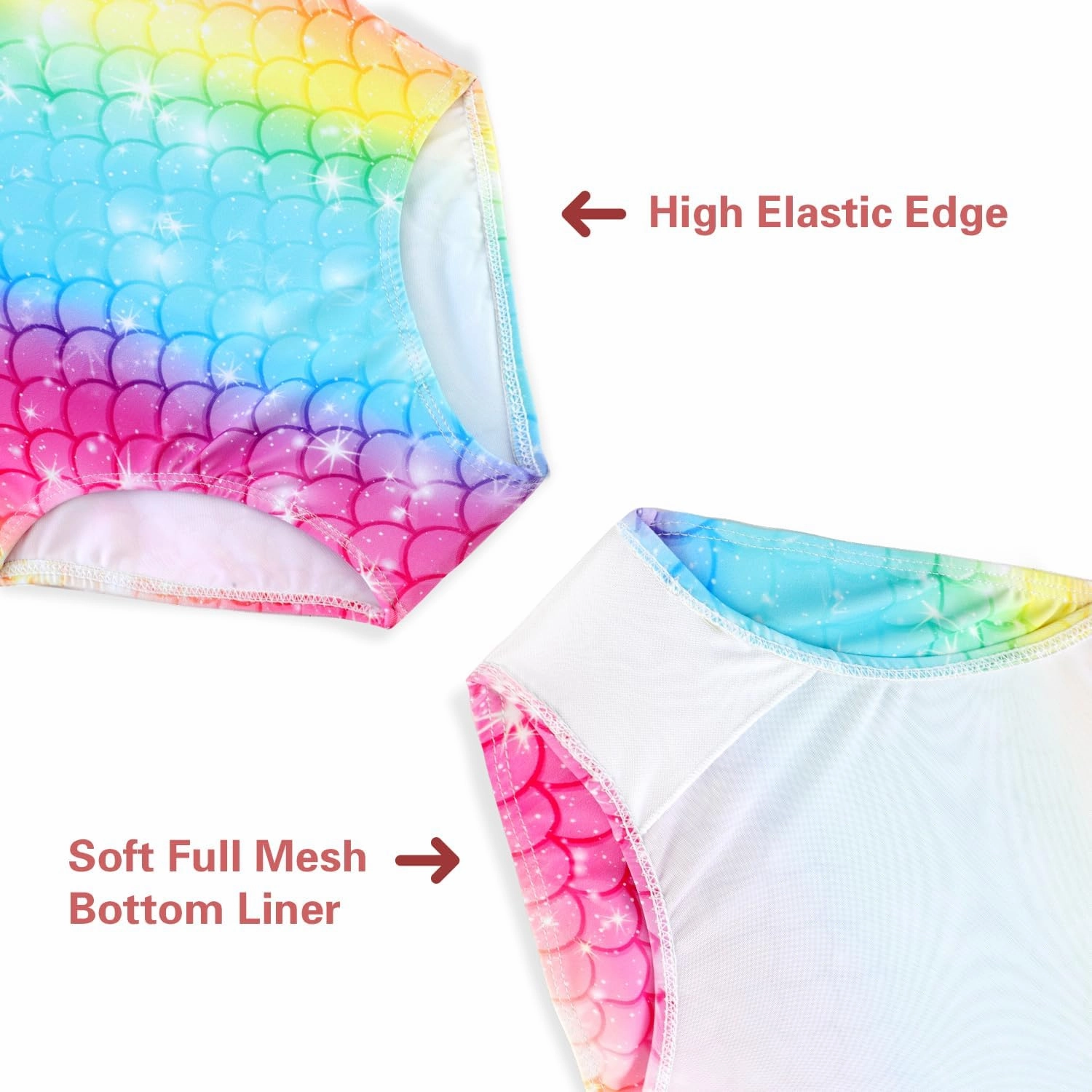 Girls One Piece Swimsuits Summer UPF 50  Quick Dry Beach Bathing Suit Cross Shoulder Strap Swimwear 2-10 Years