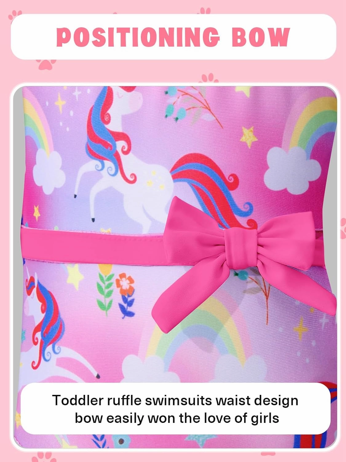 Girls One Piece Swimsuits Toddler Cute Ruffle Bathing Suits Quick Dry Beach Swimwear Size 1-5 Years