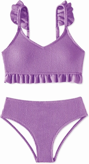 Girls Swimsuit, 2 Piece Bikini Bathing Swimwear 7-16Y