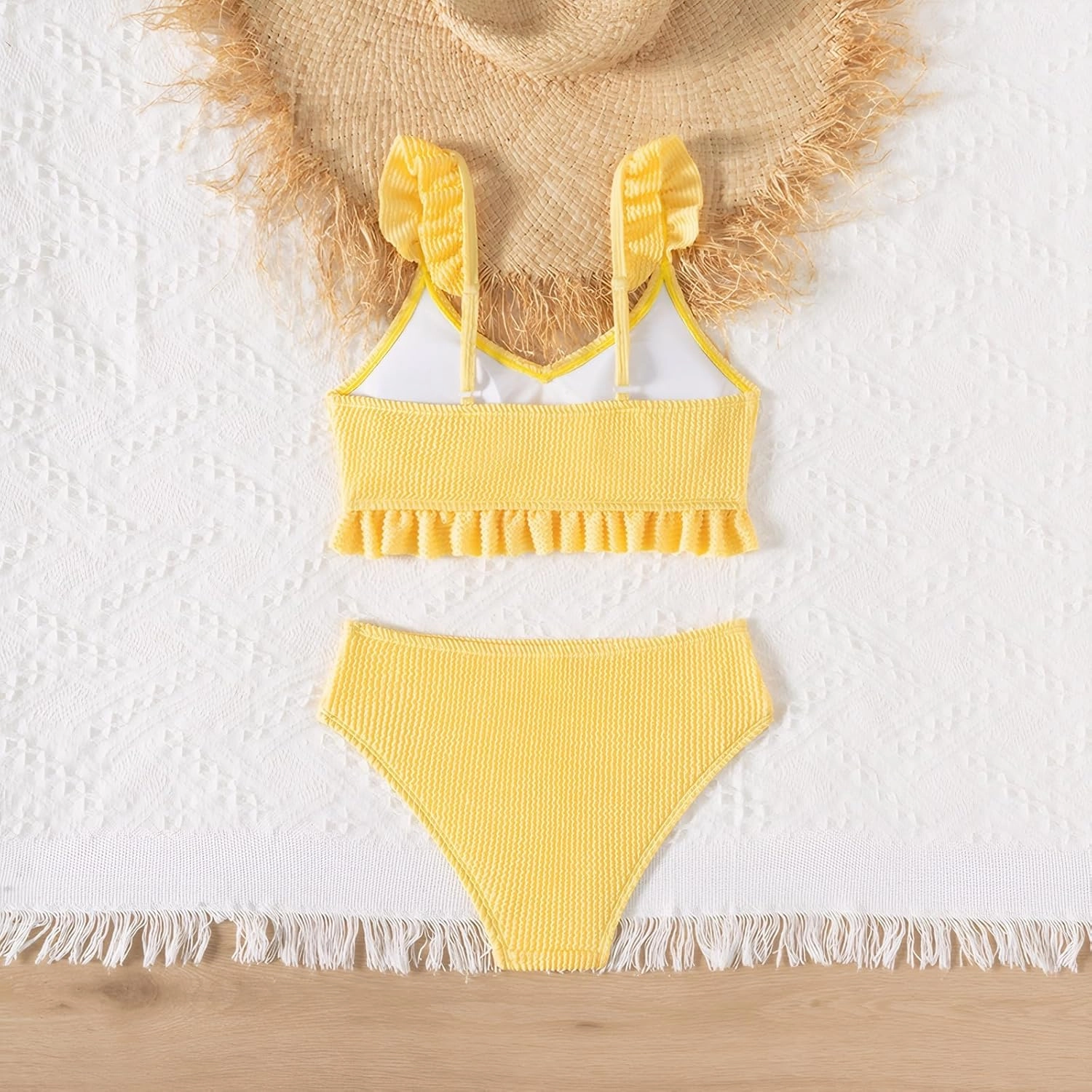 Girls Swimsuit, 2 Piece Bikini Bathing Swimwear 7-16Y