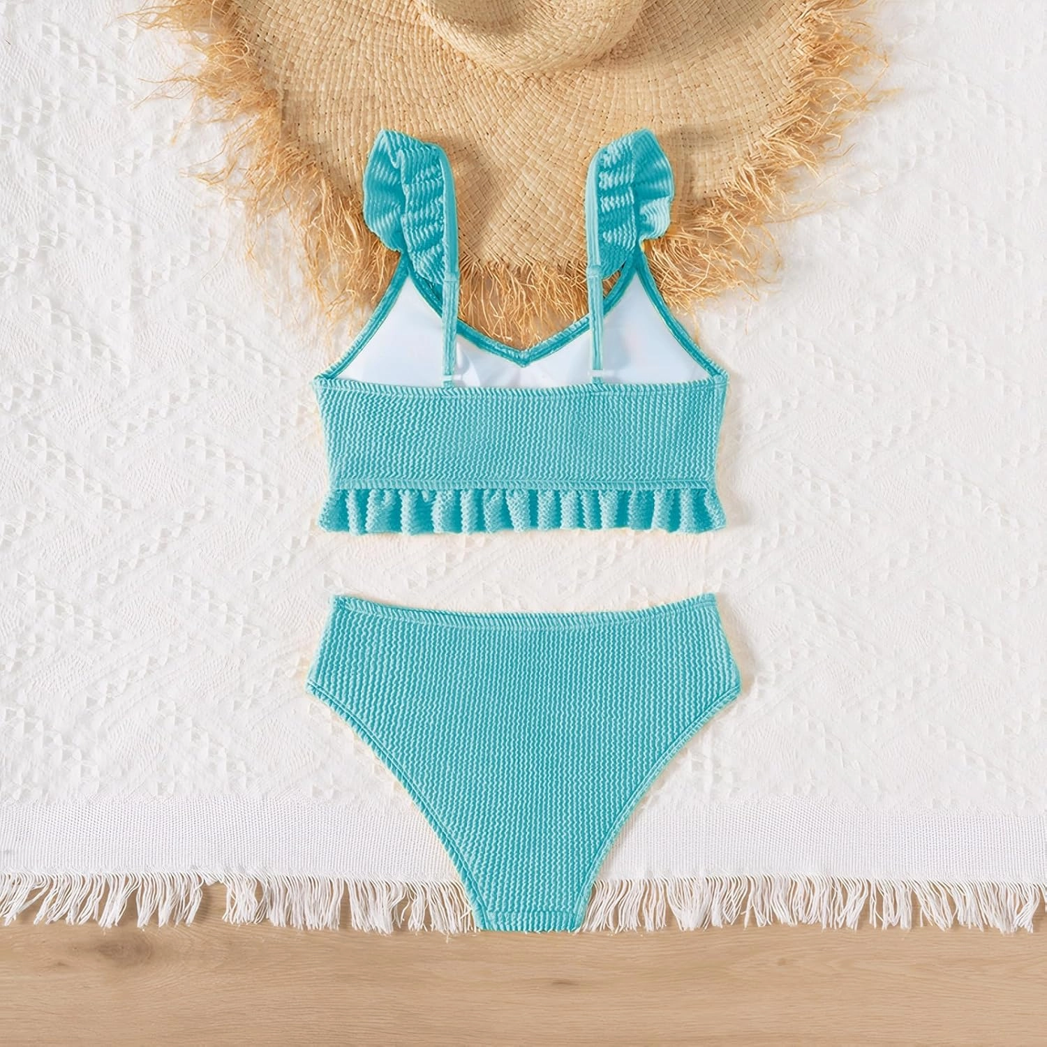 Girls Swimsuit, 2 Piece Bikini Bathing Swimwear 7-16Y