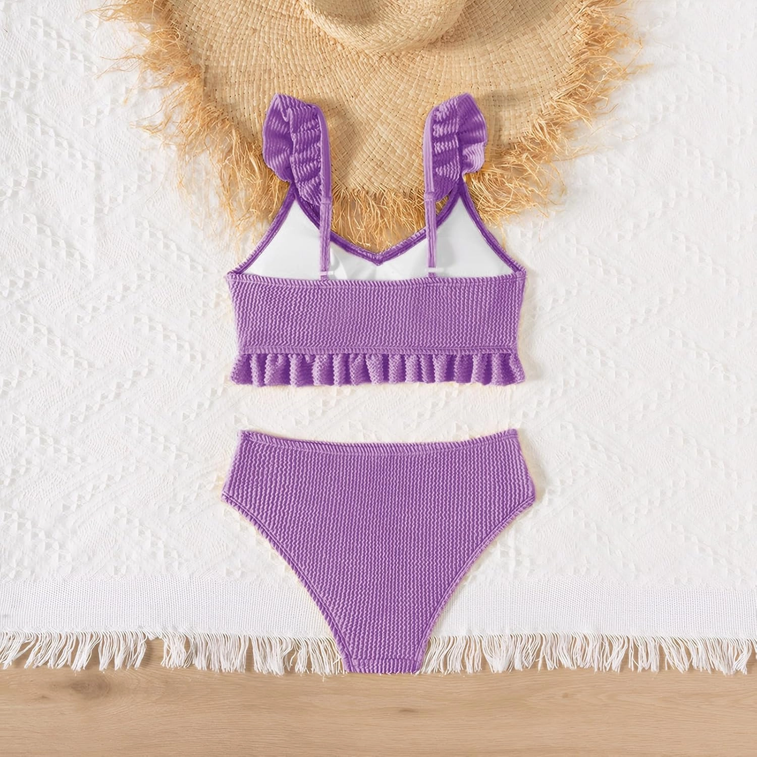 Girls Swimsuit, 2 Piece Bikini Bathing Swimwear 7-16Y