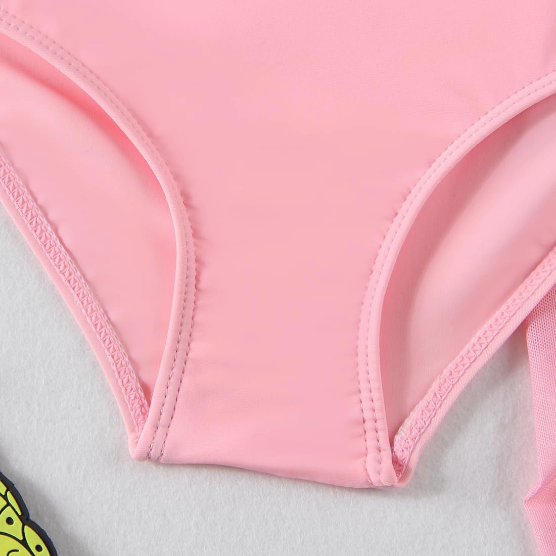 Girls Swimsuit 3 Pcs Bathing Suits Cute Bikini Sets with Solid Color Cover Up Skirt 5-14 Years