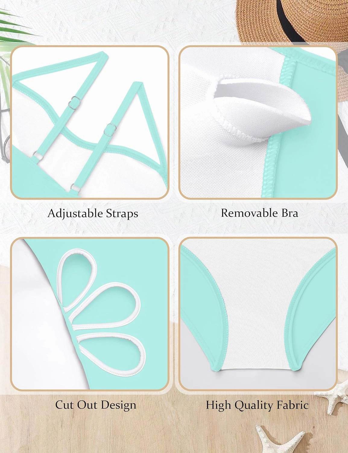 Girls Swimsuit, Adjustable Straps Cut Out One Piece Bathing Suit with Solid Color Cover Up Skirt Girls' Swimwear