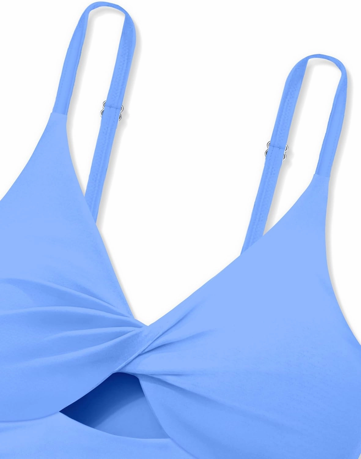 Girls Swimsuit Color Block Girls Bathing Suit Twist Tankini Set Two Piece Girl Swimwear Bikini Set for 9-16 Years
