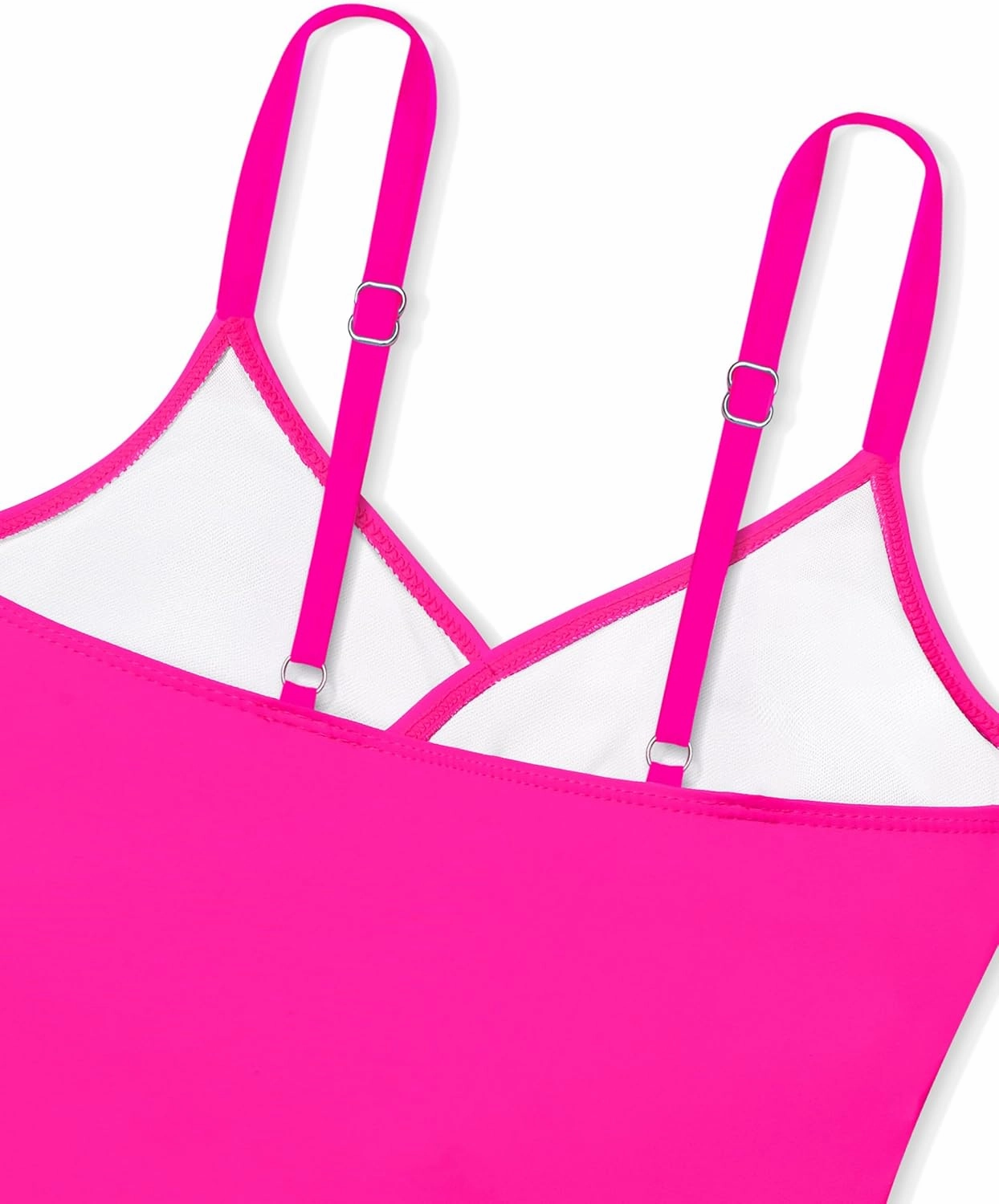 Girls Swimsuit Cutout One-Piece Bathing Suit V-Neck Swimsuits for Teens Cute Swimwear with Drawstring Cover Up 9-18y