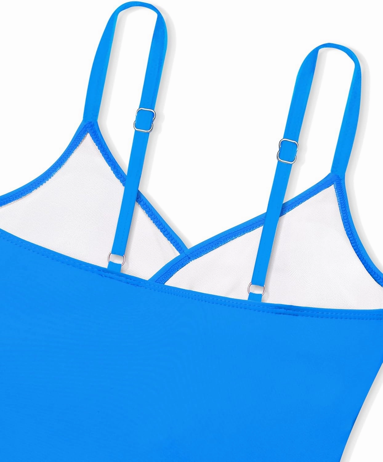 Girls Swimsuit Cutout One-Piece Bathing Suit V-Neck Swimsuits for Teens Cute Swimwear with Drawstring Cover Up 9-18y