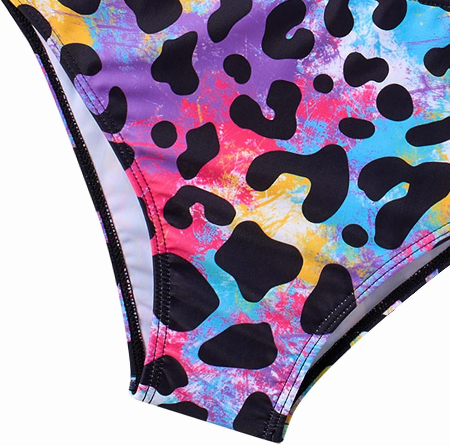 Girls Swimsuit Kids Bathing Suit 3 Pieces Bikini Set with Shorts Adjustable Swimwear 7-13 Years