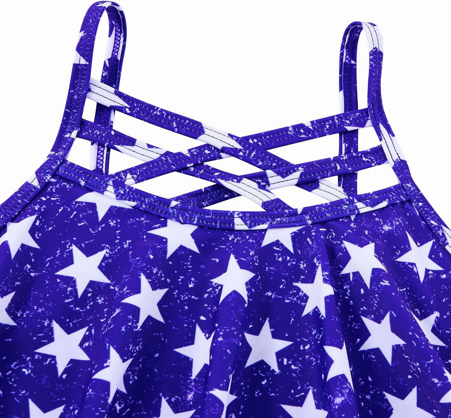 Girls Swimsuit Kids Bathing Suit 3 Pieces Bikini Set with Shorts Adjustable Swimwear 7-13 Years