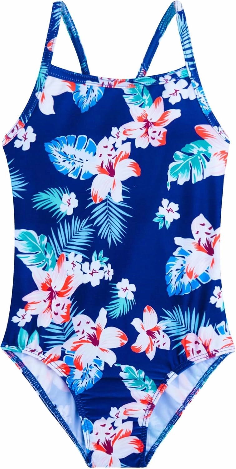 Girls Swimsuit One Piece Bathing Suit Kids' Swimwear Quick Dry Summer Beach