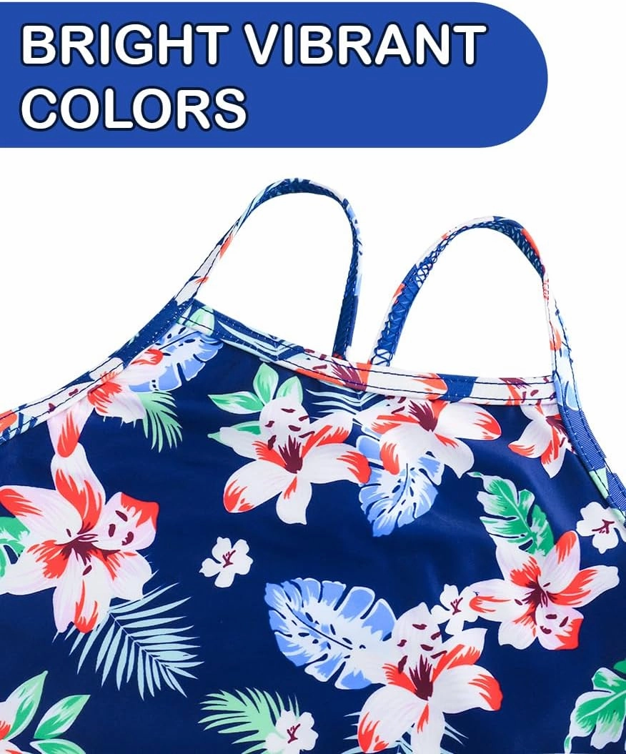 Girls Swimsuit One Piece Bathing Suit Kids' Swimwear Quick Dry Summer Beach