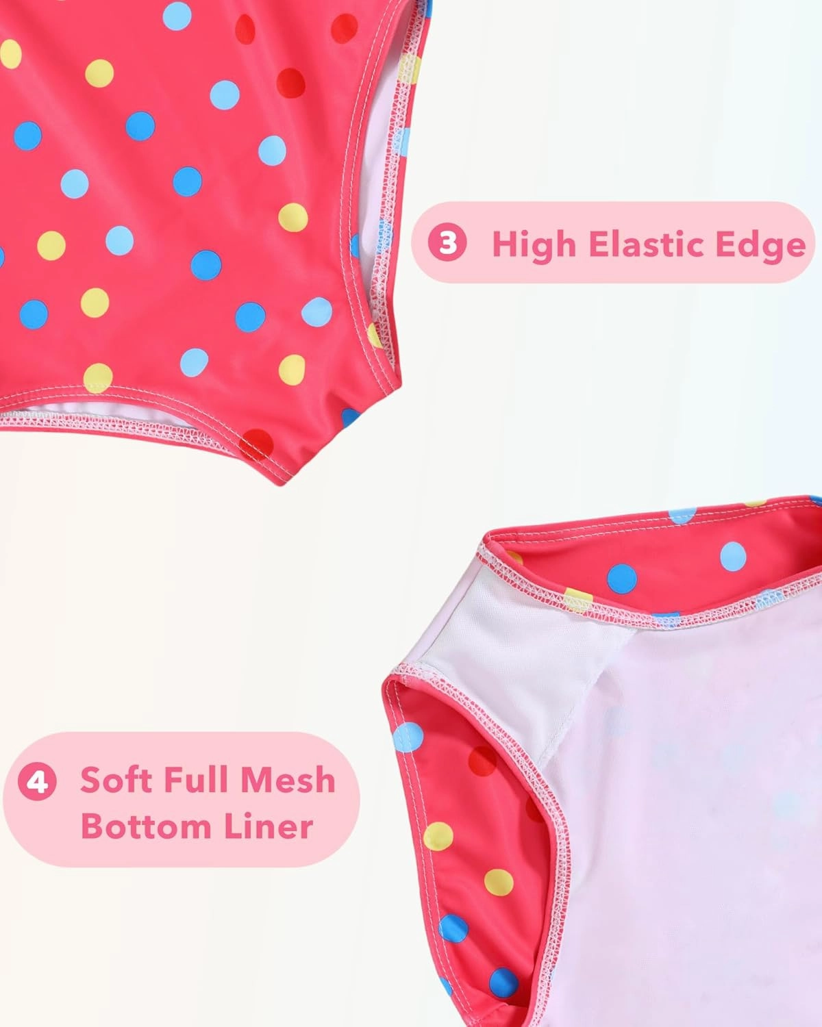 Girls Swimsuit One Piece Bathing Suit Quick Dry Beach Swimwear Cute Cross Shoulder Strap Swimming Suits 2-10 Years