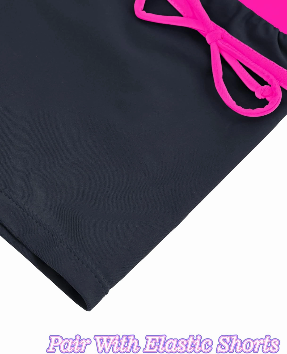 Girls Swimsuits 2 Piece Summer Boyshort Bathing Suit Rash Guard Swimwear for Kids Child Beach with Sun Protection