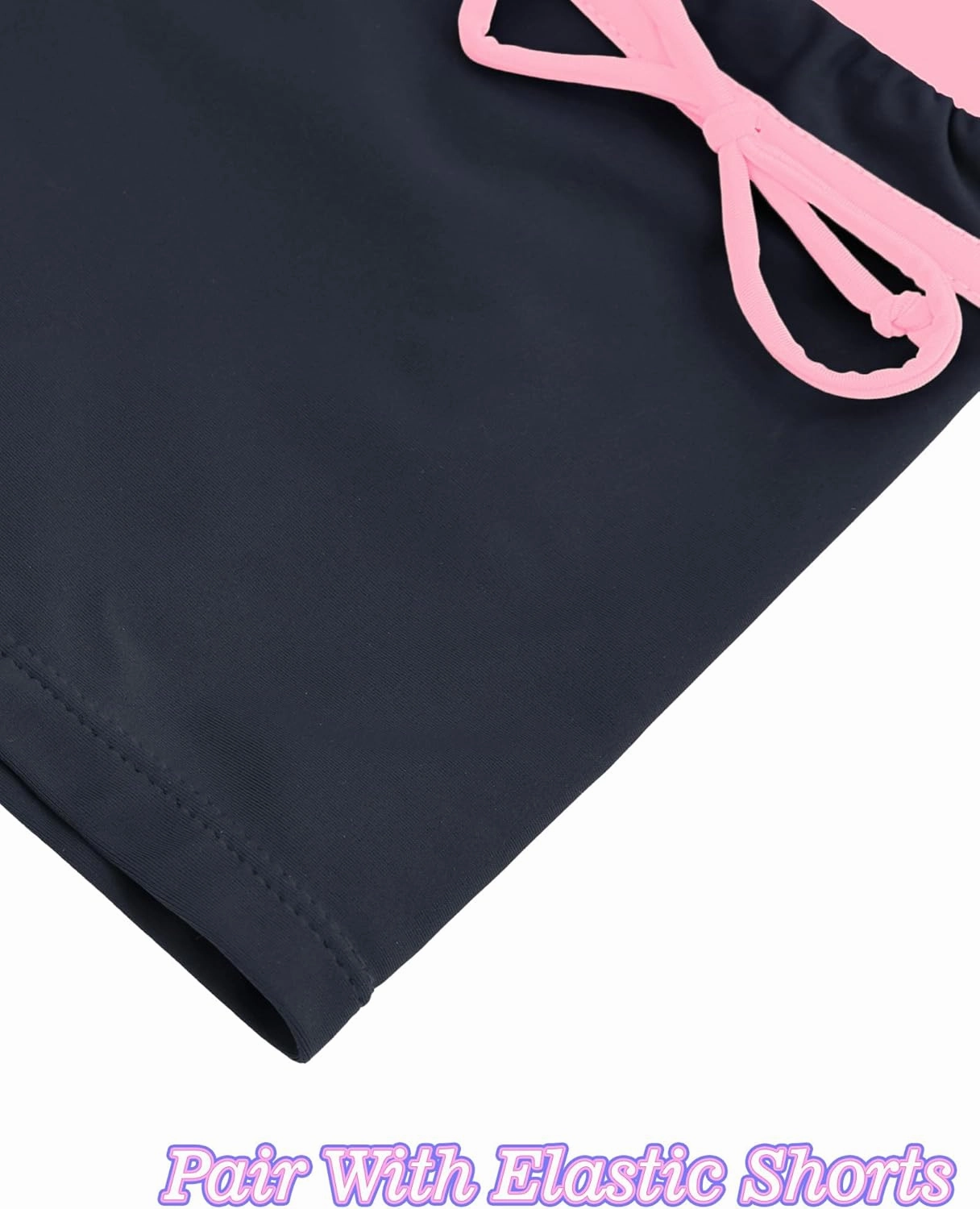 Girls Swimsuits 2 Piece Summer Boyshort Bathing Suit Rash Guard Swimwear for Kids Child Beach with Sun Protection