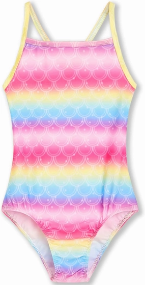 Girls Swimsuits One-Piece Bathing Suits Multicolor Kids Sport Summer Beach Swimwear for 2-10 Years Old